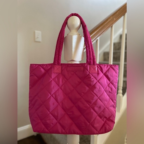 Quilted Pink Tote Bag - Picture 2 of 5